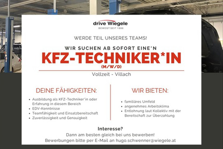 KFZ-Techniker gesucht!